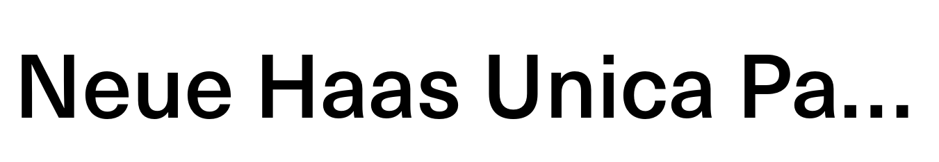 Neue Haas Unica Paneuropean Medium